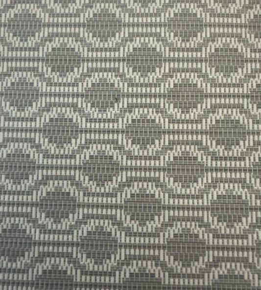 Grey / Creme Upholstery fabric, total yardage 1 yard
