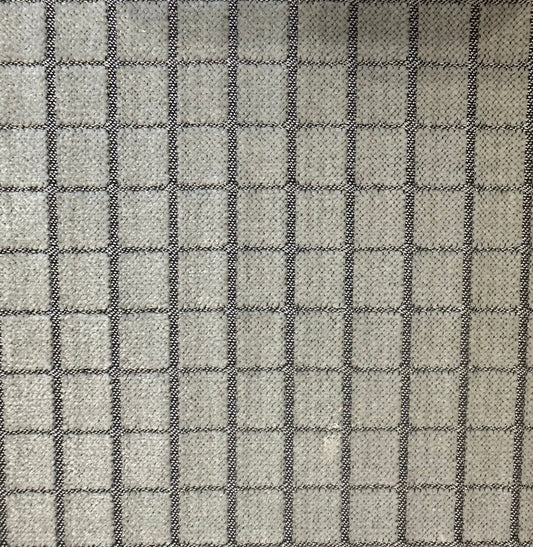 Ivory & Tan Cut Velvet, Cut to Order Upholstery Fabric